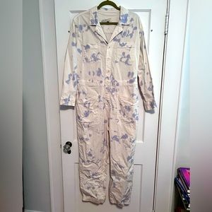 Universal Thread Splotch Tie Dye Print Twill Boilersuit Long Sleeve Jumpsuit 12